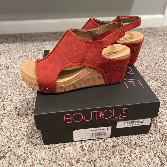 Corkys Carly wedges size 8 - Picture 5 of 6